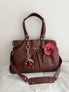 vintage  Coach Brown Leather Ashley Tote Bag